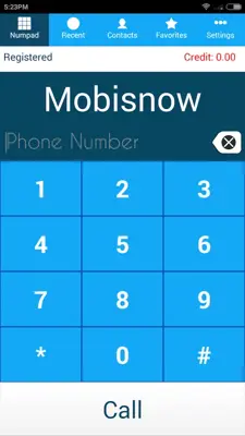 MobiSIP Dialer android App screenshot 3